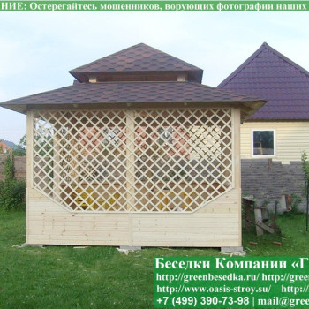Японская, Китайская Беседка Для Дачи 4х4. Вариант № 2