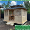 Японская, Китайская Беседка Для Дачи 3х4. Вариант № 2