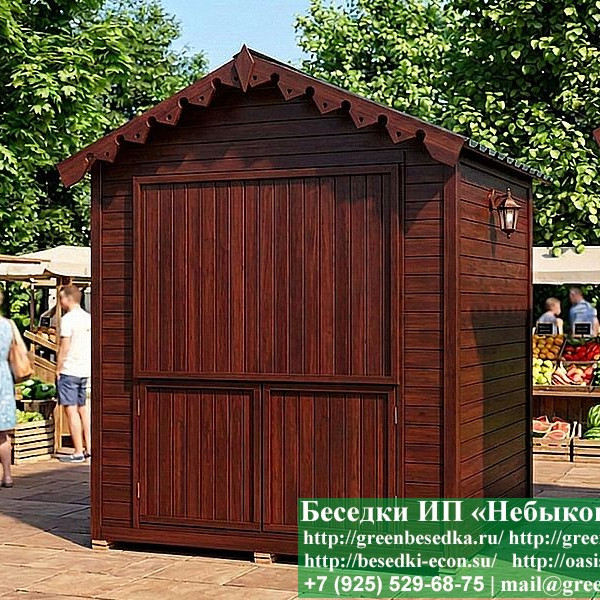 Утепленный Торговый Ярмарочный Домик, Павильон 2х2