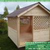 Деревянная Садовая Беседка Для Дачи 'Домик 3х3'