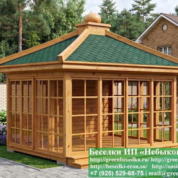 Оригинальный Деревянный Чайный Домик 'Кикуэ'