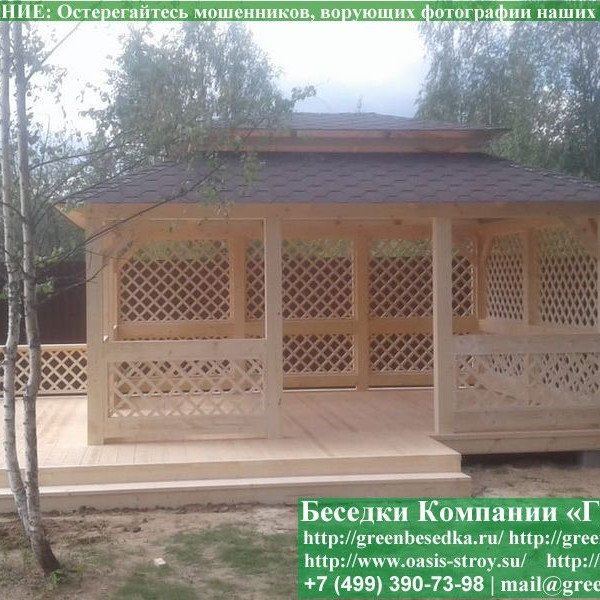 Японская, Китайская Беседка Для Дачи 4х5. Вариант № 2