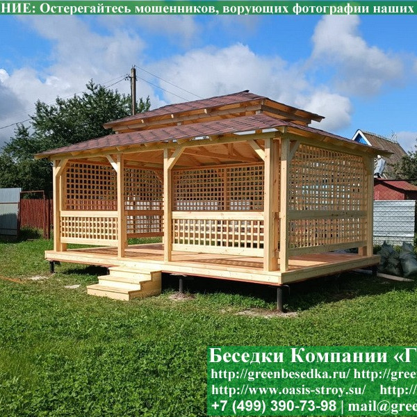 Беседка Для Дачи В Японском, Китайском Стиле 4х6
