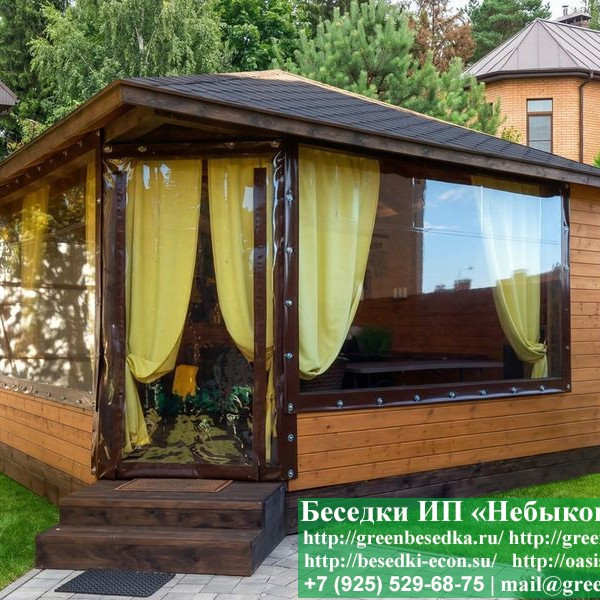 Деревянный Летний Домик Для Дачи, Загородного Дома 5х5