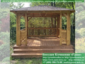 3x35minishater24-03_300x225 image Летняя Деревянная Беседка Для Дачи 3х3.5