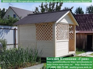 3x3domik030_300x225 image Деревянная Садовая Беседка Для Дачи 'Домик 3х3'