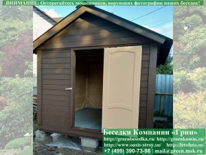 Хозблок для дачи 3х3 метра. Дверь по центру