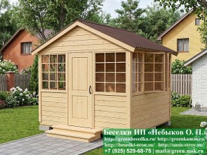 3x3steklo-kvadrat-01_300x225 image Закрытая Застекленная Беседка Для Дачи, Загородного Дома, Сада 3х3