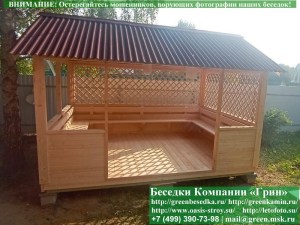 3x4domik21.04.800_300x225 image Садовая Беседка Для Дачи 'Домик 3х4'. Вариант № 1