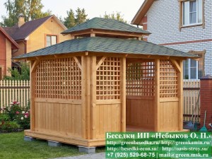 Беседка Для Дачи В Японском, Китайском Стиле 3х4. Вариант № 2