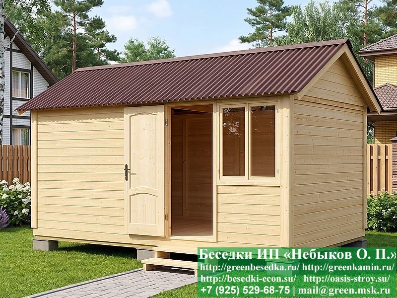 3x5bytovka-odnoskat-016_800x600 image Деревянная Бытовка Для Дачи, Загородного Дома 3х5