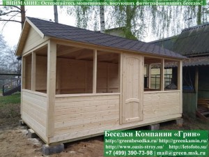 3x5domik21.011.8004_300x225 image Вы можете дополнительно установить простую деревянную филенчатую дверь в беседку