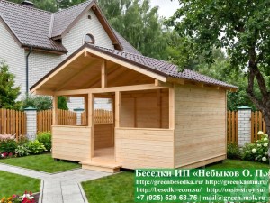 3x5shale-02_300x225 image Деревянная Беседка Для Дачи В Стиле 'Шале' 3х5, 3х6