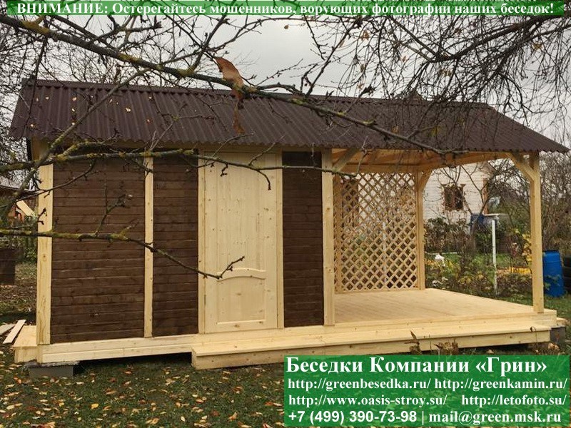 3x6hozblok21.01.800_800x600 image Деревянный Хозблок Для Дачи С Навесом 3х6