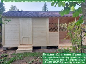 3x6shozblokom23.04.800_300x225 image Садовая Беседка Для Дачи 'Домик С Хозблоком 3х6'