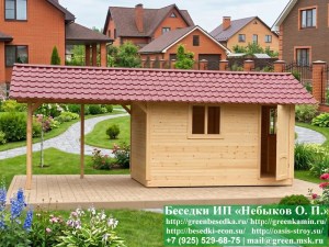 3x7bytovka-01_300x225 image Деревянная Дачная Бытовка С Навесом 3х7