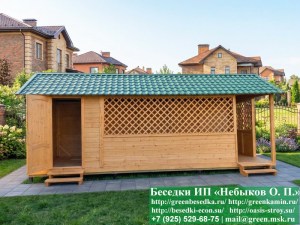 3x7shozblokom2-05_300x225 image Беседка Для Дачи 'Домик С Хозблоком 3х7'. Вариант № 2