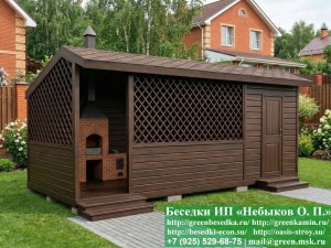 3x7shozblokom3-021_300x225 image Беседка Для Дачи 'Домик С Хозблоком 3х7'. Вариант № 3