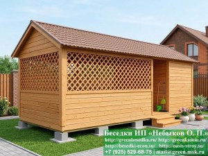 3x7shozblokom3-13_300x225 image Беседка Для Дачи 'Домик С Хозблоком 3х7'. Вариант № 3