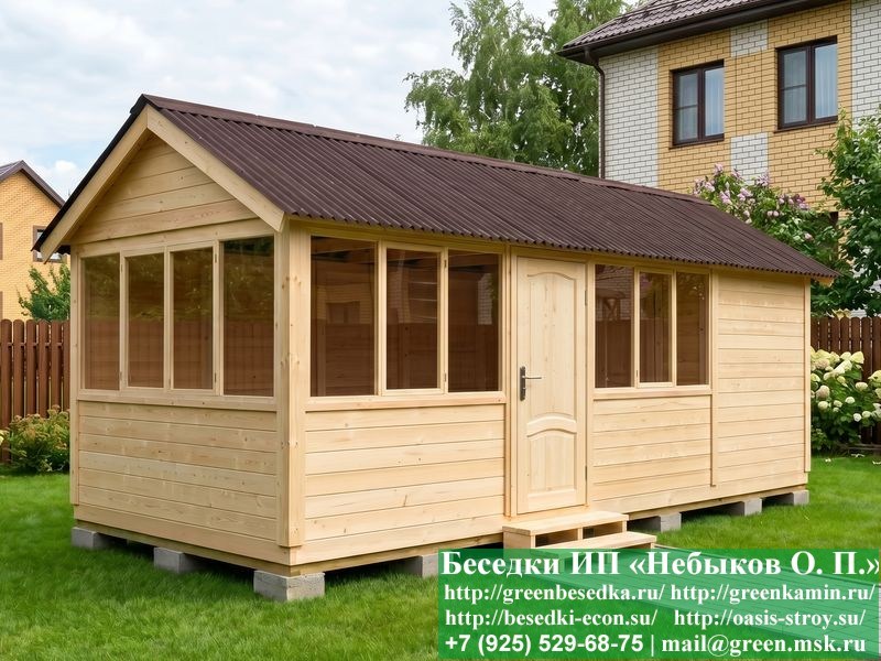 3x7steklo-hozblok-05_800x600 image Застекленная Беседка Для Дачи С Хозблоком 3х7