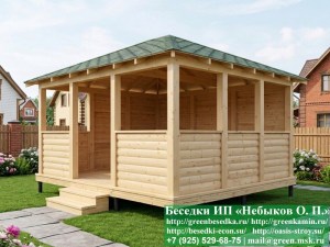 4x5letnaya-blokhaus-06_300x225 image Летняя Беседка Для Дачи Из Блокхауса 4х5