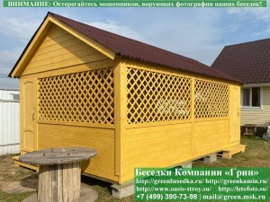 4x6domik-04_300x225 image Вы можете дополнительно установить простую деревянную филенчатую дверь в беседку