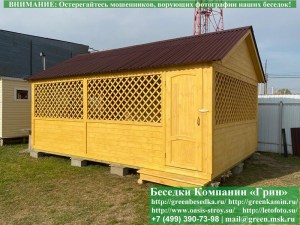 4x6domik033.800_300x225 image Вы можете дополнительно установить простую деревянную филенчатую дверь в беседку