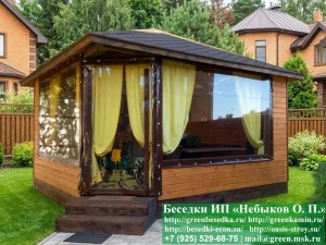 5x5steklo-04_300x225 image Деревянный Летний Домик Для Дачи, Загородного Дома 5х5