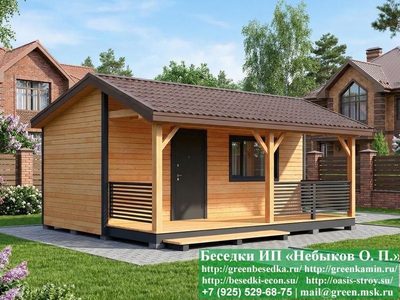 5x7bytovka-011_800x600 image Бытовка, Жилой Домик Для Дачи Загородного Дома 5х7
