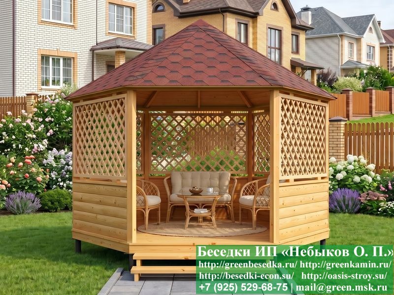 6gran-pergola-05_800x600 image Круглая Деревянная Шестигранная Беседка Для Дачи Ø4