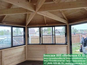 6gran5-aluminiy-06_300x225 image Шестиугольная Беседка С Алюминиевыми Окнами Ø5