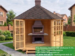 6steklo4-17_300x225 image Застекленная Шестигранная Беседка Для Дачи Ø4. Вариант № 1