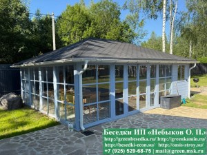 6x8steklo-031_300x225 image Закрытая Застекленная Беседка С Хозблоком 6х8
