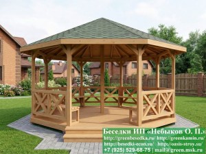 Круглая Парковая Восьмиугольная Беседка &Oslash;6