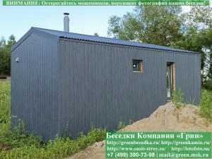 Быстровозводимая каркасная баня 2х6 метров
