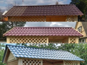 Заменить Ондулин На Металлочерепицу В Беседках 3х6