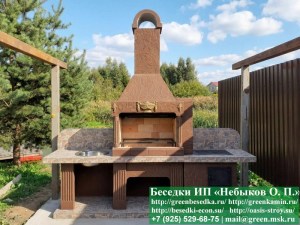 pech21-07_300x225 image Печь-Барбекю С Плитой, Мойкой Для Беседки, Летней Кухни № 21