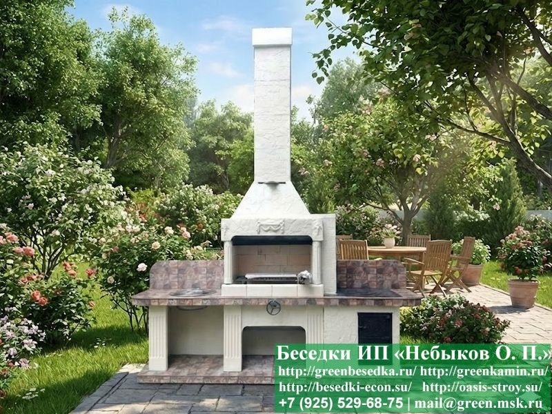 pech21-23_800x600 image Печь-Барбекю С Плитой, Мойкой Для Беседки, Летней Кухни № 21